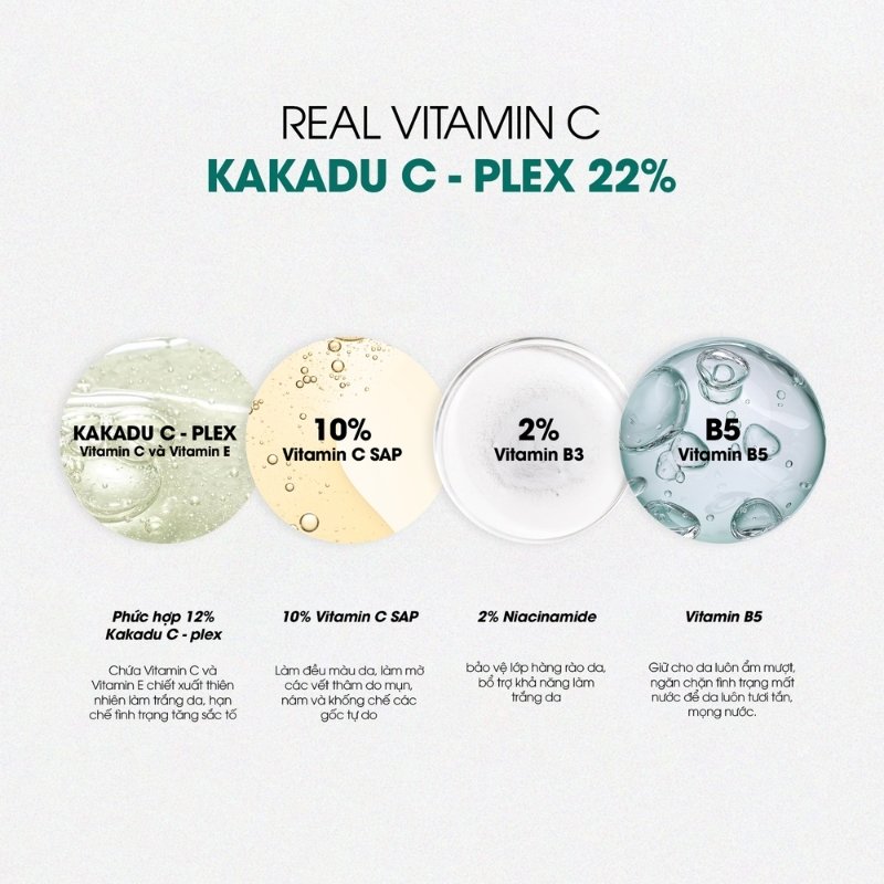Serum Dưỡng Sáng Mờ Thâm Neogen Real Vitamin C Kakadu 22% 32g