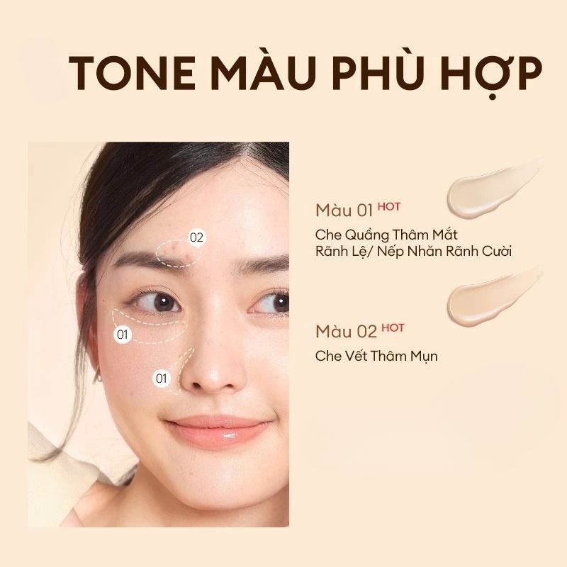 Kem Che Khuyết Điểm Colorkey Cover All Concealer 6ml