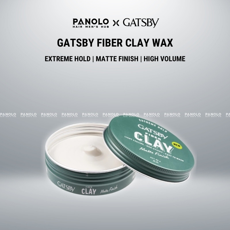Sáp Vuốt Tóc Gatsby Fiber Clay Matte Finish 80g