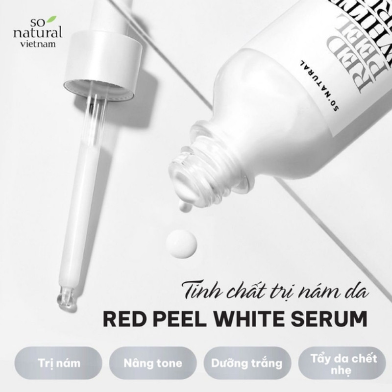 Tinh Chất Dưỡng Trắng Làm Đều Màu Da So Natural Red Peel White 35ml