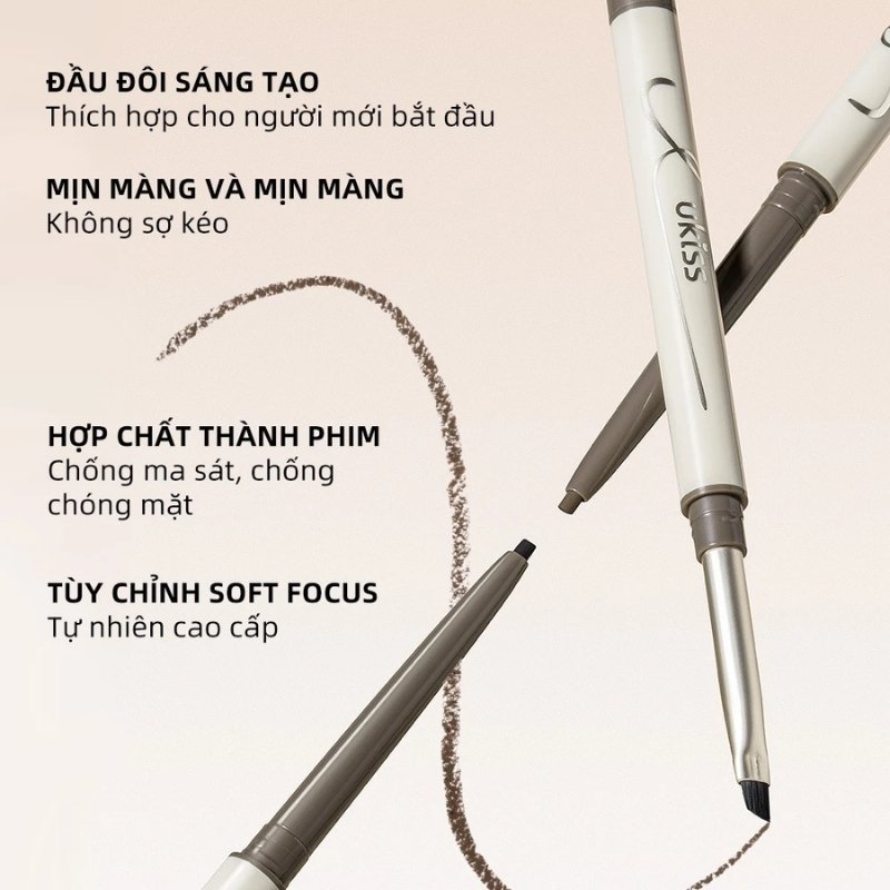 Bút Gel Kẻ Mắt Ukiss Fine Matte Sharping Gel Eyeliner