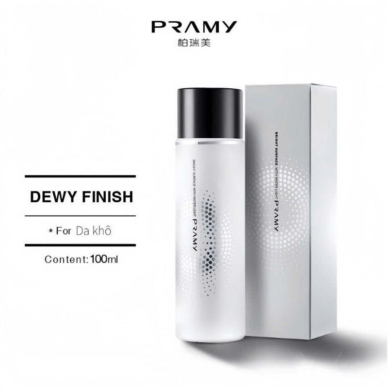 Xịt Khoá Nền Pramy Moisturizing Makeup Setting Spray Dewy Finish (Trắng)