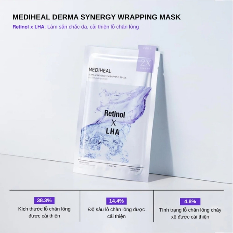 Mặt Nạ Giấy Mediheal Derma Synergy Wrapping Mask Retinol X LHA 25ml