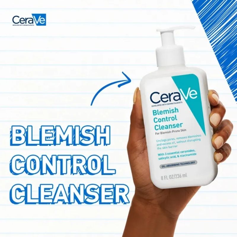 Sữa Rửa Mặt Ngừa Mụn Dành Cho Da Dầu Da Mụn Cerave Blemish Control Cleanser