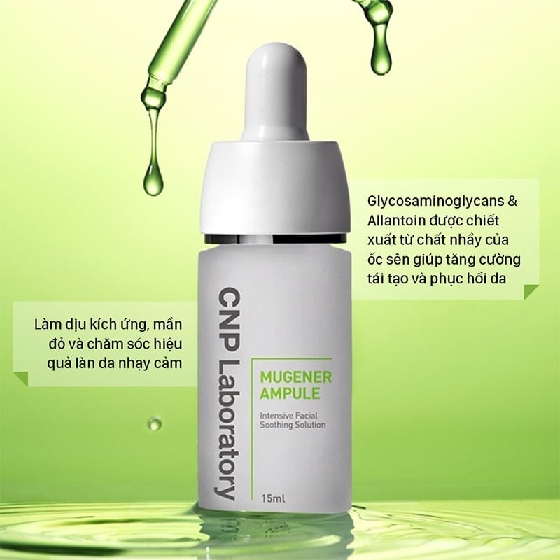 Tinh Chất Giảm Sưng Viêm Và Mẩn Đỏ CNP Laboratory Mugener Calming Ampule 15ml