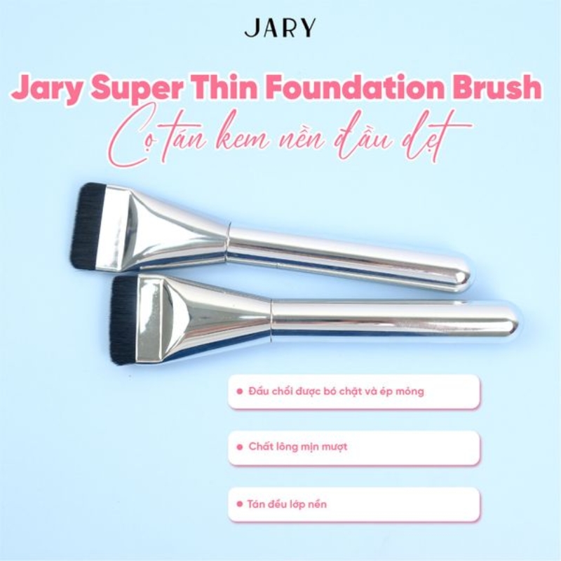 Cọ Tán Kem Nền Lỏng Đầu Dẹp Jary Super Thin Foundation Brush