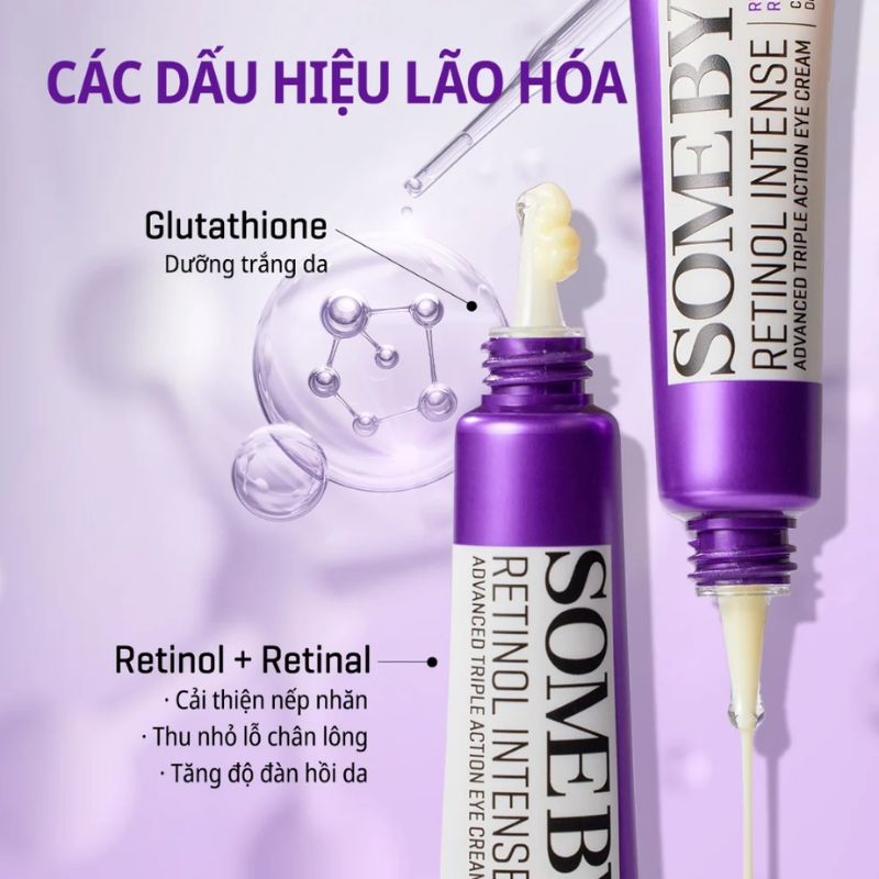Kem Dưỡng Mắt Giảm Quầng Thâm, Chống Lão Hóa Some By Mi Retinol Intense Advanced Triple Action