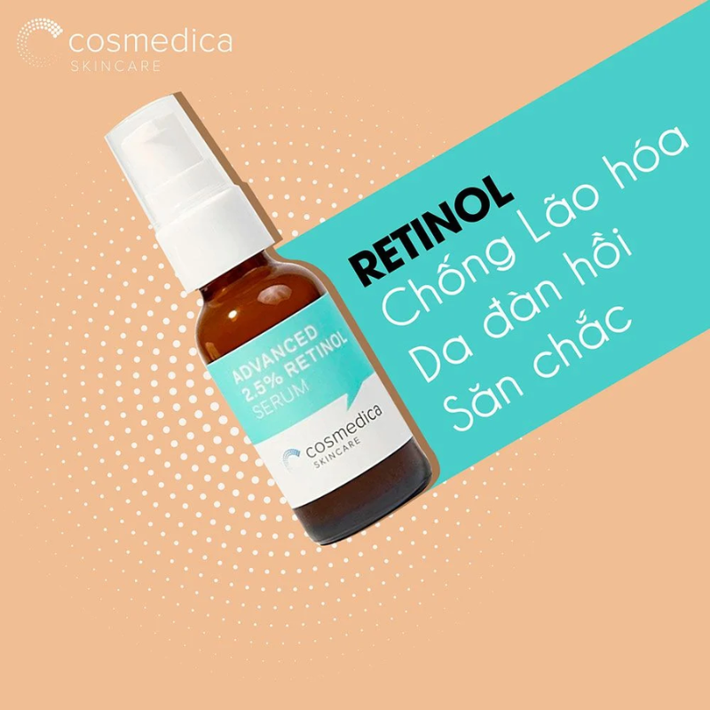Tinh Chất Hỗ Trợ Làm Trẻ Hóa Da Cosmedica Advanced Retinol Serum 2.5% 30ml