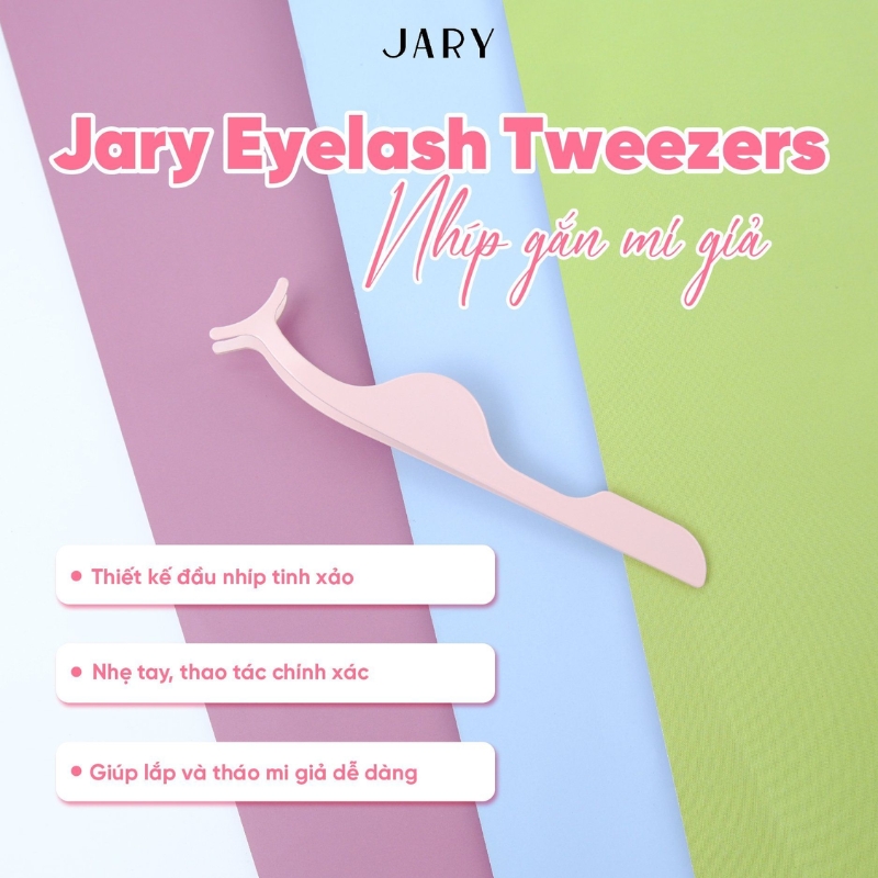 Nhíp Gắn Lông Mi Dài Bán Nguyệt Jary Eyelash Tweezers - T01