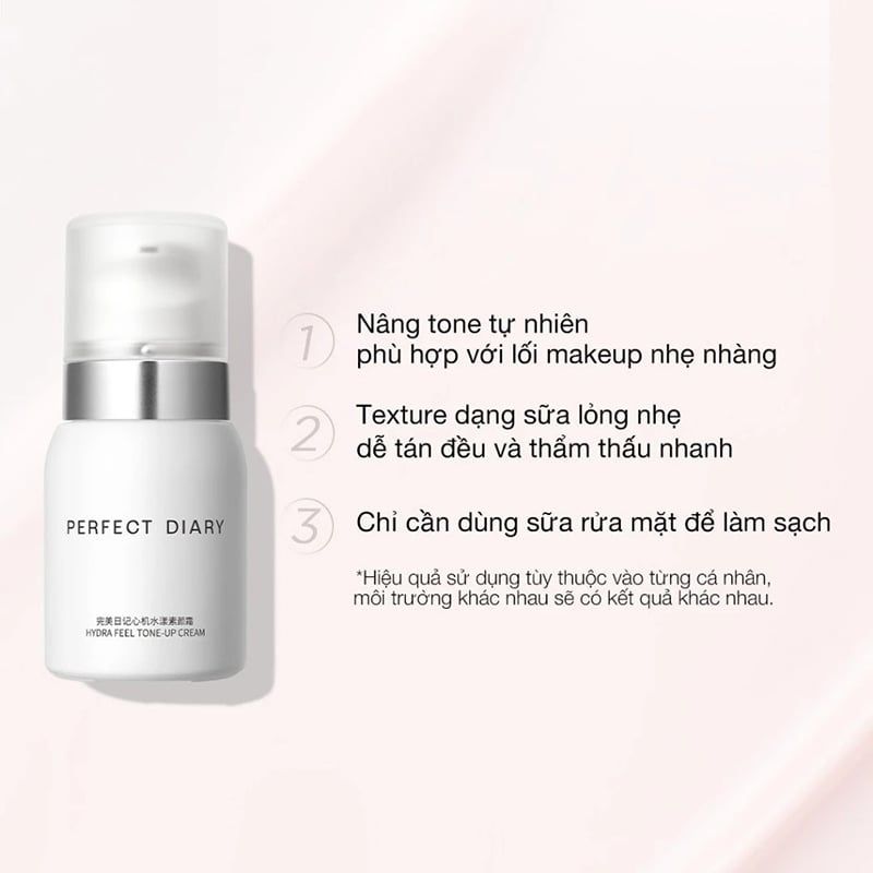 Kem Dưỡng Nâng Tông Perfect Diary Hydra Peel Tone Up Cream 40g