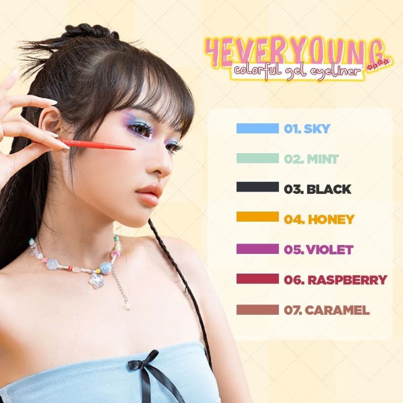 Kẻ Mắt Horus 4everyoung Colorful Gel Eyeliner 0.1g - 03 Black