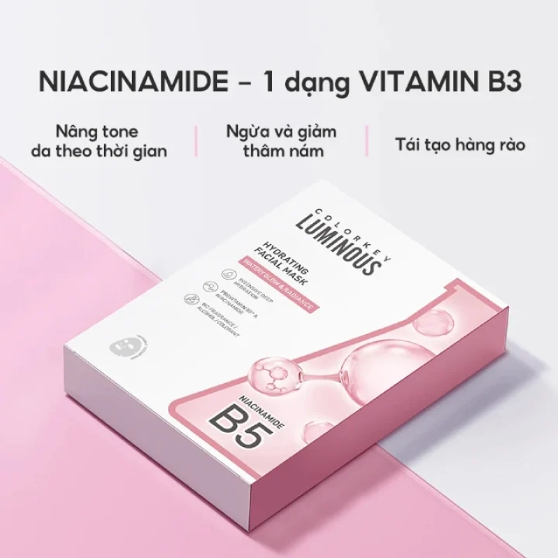 Mặt Nạ Dưỡng Ẩm Trắng Da Colorkey Luminous Hydrating Facial Mask