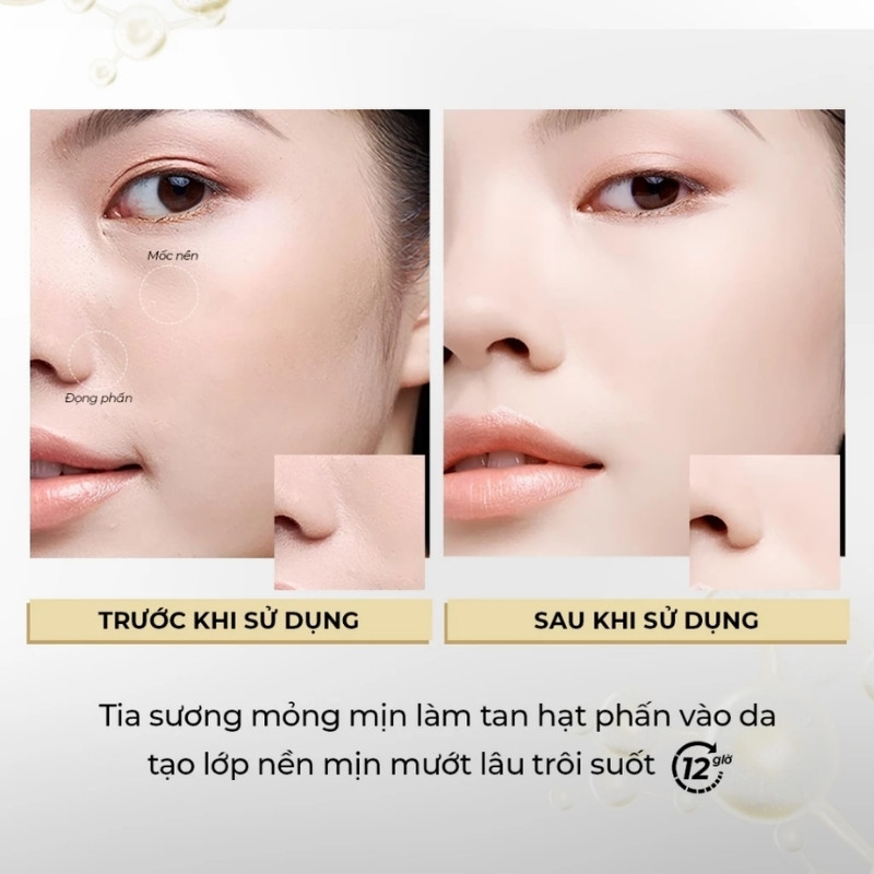 Xịt Khoá Nền Pramy Moisturizing Makeup Setting Spray Dewy Finish (Trắng)
