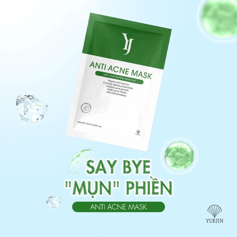 Mặt Nạ Giấy Giảm Mụn Yuejin Anti Acne Mask 25ml
