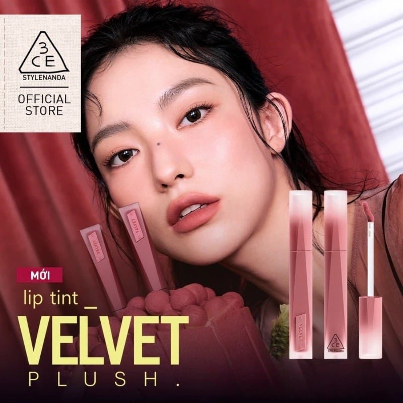 Son Kem Lì 3CE Velvet Lip Tint Plush
