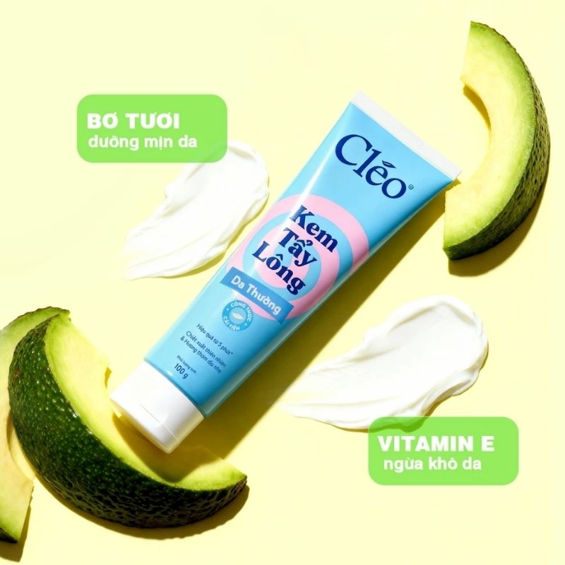 Kem Tẩy Lông Dành Cho Da Thường Cleo Hair Removal Cream Normal 50g (Mẫu Mới) (Tặng Tẩy Tế Bào Chết 50g)