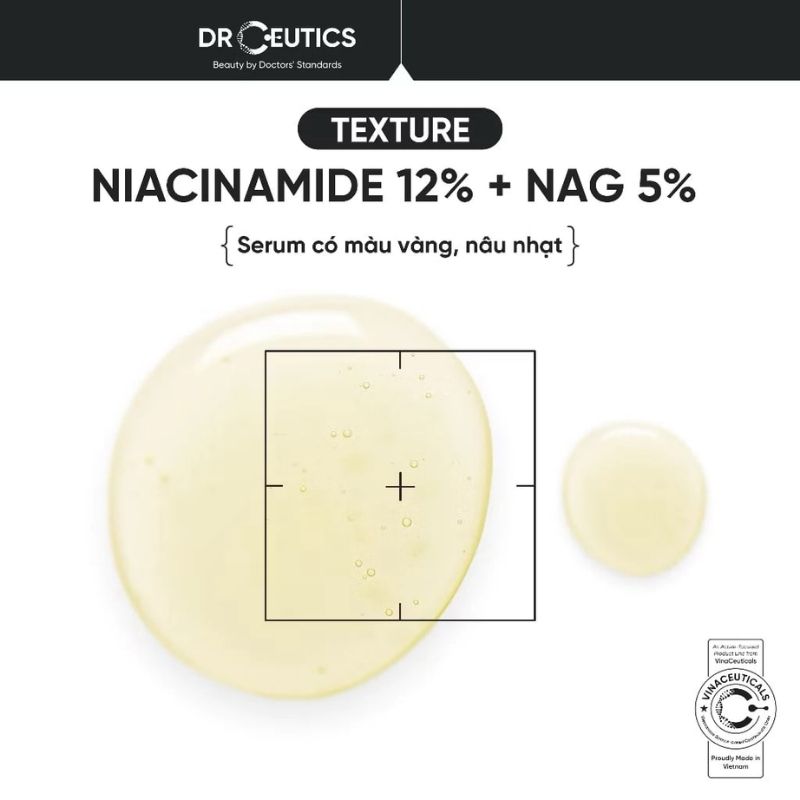Serum DrCeutics Niacinamide 12% + NAG 5% Clarifying Serum 40g