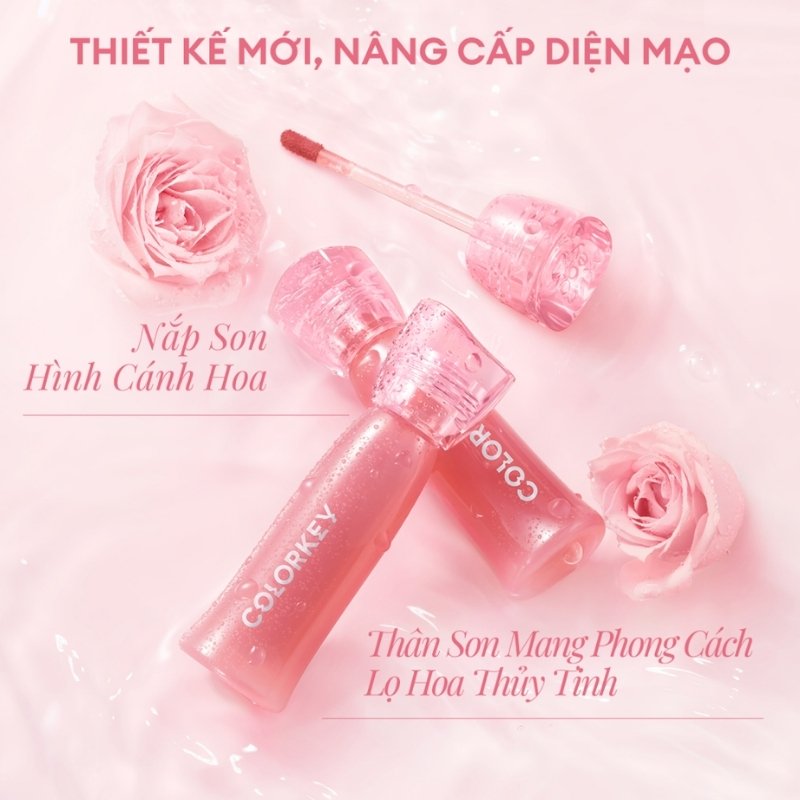 Son Kem Bóng Colorkey Soft Matte Water Tint 2,5g- P307 Cánh Hồng Khô