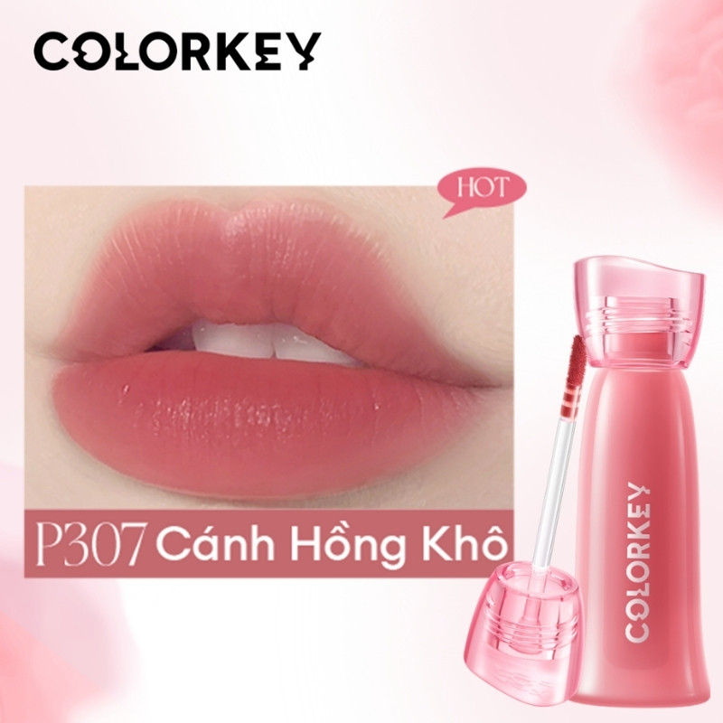 Son Kem Bóng Colorkey Soft Matte Water Tint 2,5g- P307 Cánh Hồng Khô