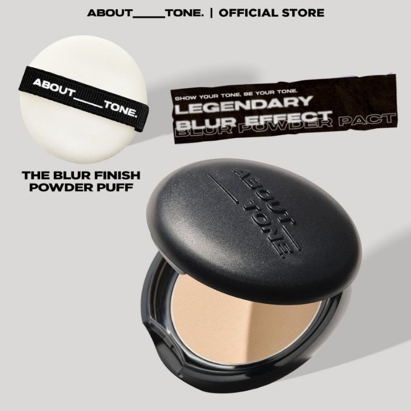 Phấn Phủ Dạng Nén About Tone Blur Powder Pact (Đen) (Nhập Khẩu)