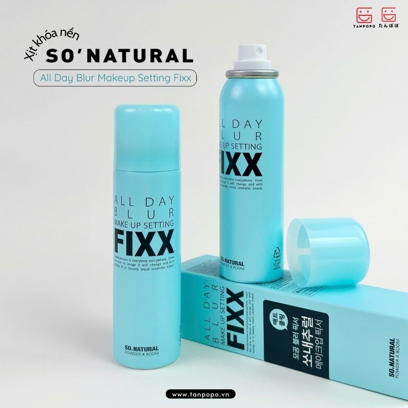 Xịt Khoá Nền So.Natural All Day Blur Makeup Setting Fixx 75ml