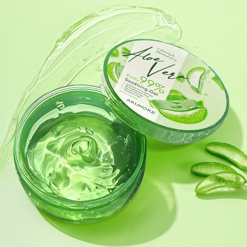 Gel Dưỡng Chiết Xuất Nha Đam Arumore Calming And Moisturizing Aloe Vera Purity 99% 300ml