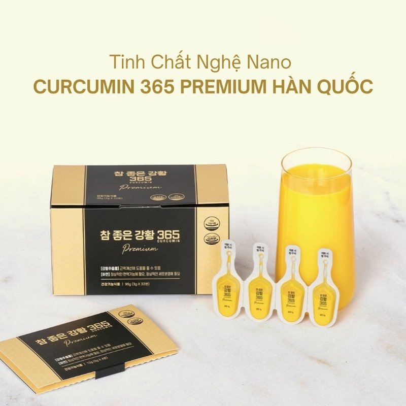 Tinh Chất Nghệ Nano Curcumin 365 Premium (3G X 32 Gói)