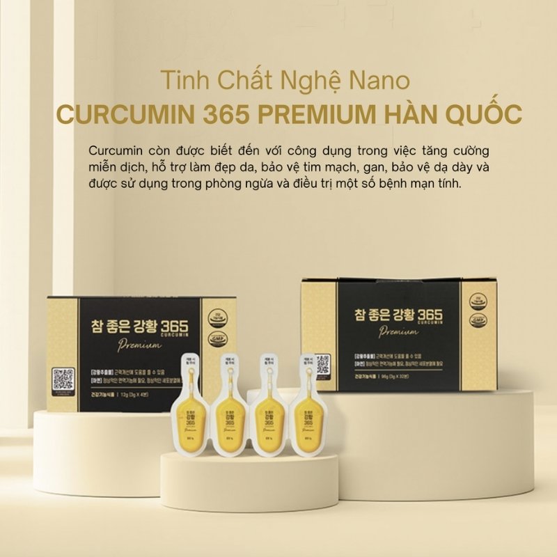 Tinh Chất Nghệ Nano Curcumin 365 Premium (3G X 32 Gói)