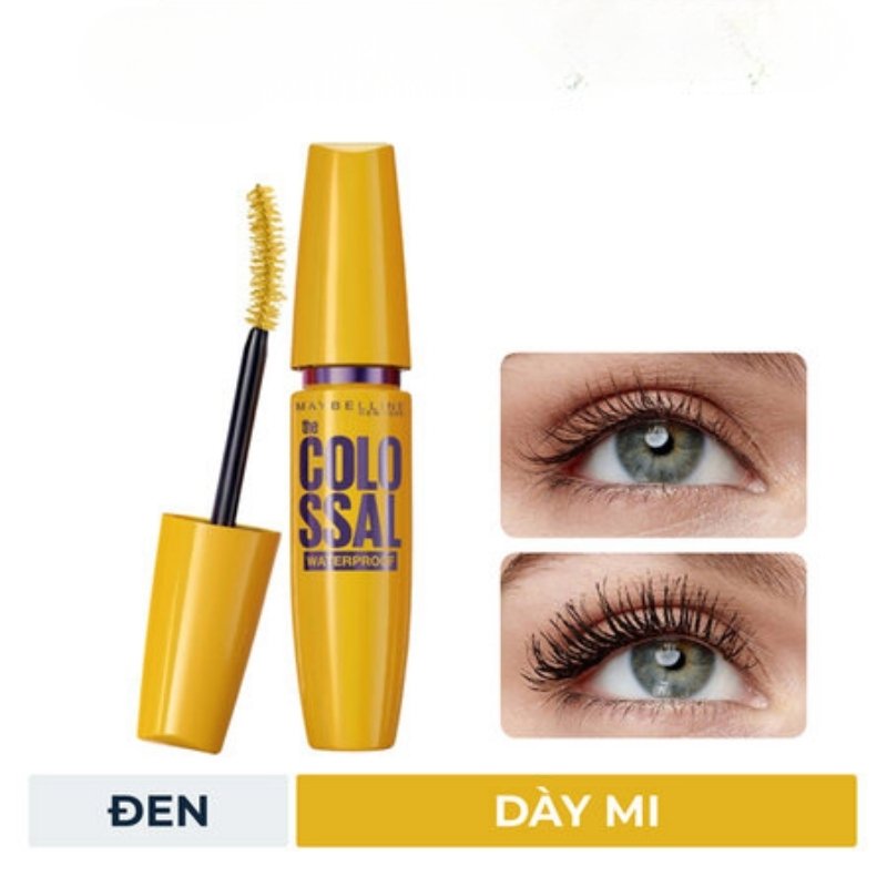Mascara Maybelline Colossal Waterproof Black 10X 9.2ml
