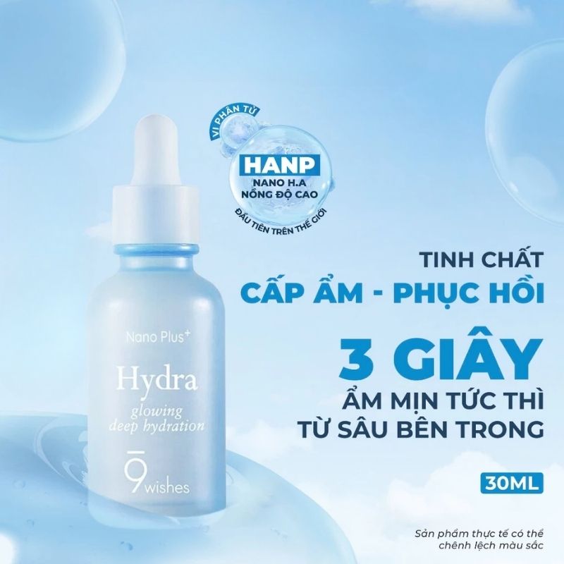 Tinh Chất Dưỡng Ẩm Sáng Da 9Wishes Hydra Glowing Deep Hydration Nano Plus