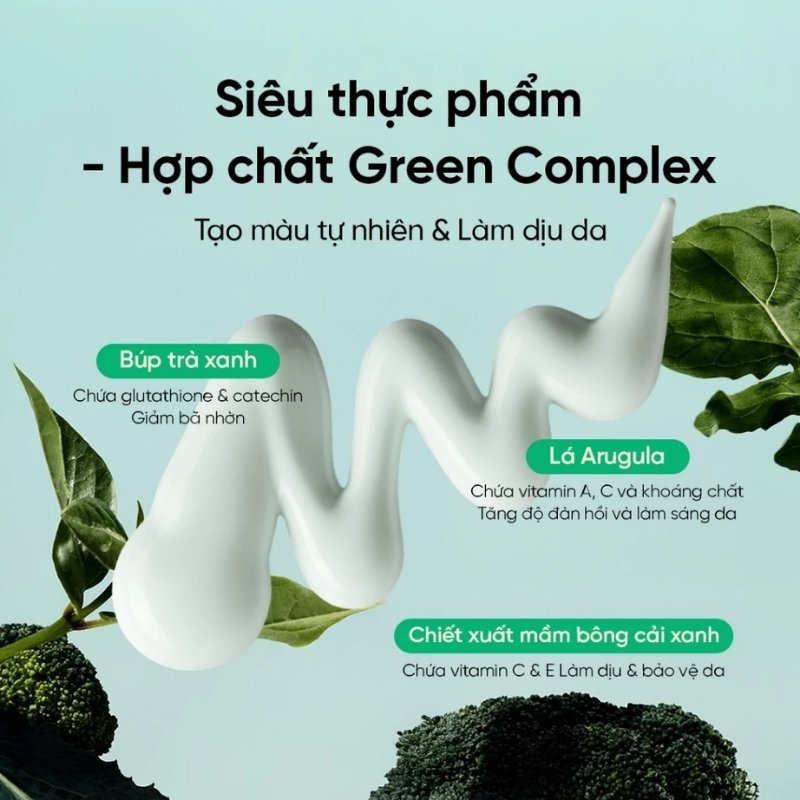 Kem Chống Nắng Beplain Sunmuse Tone Up & Correcting Sunscreen Mild Green SPF50+ 50ml (Xanh Ngọc)