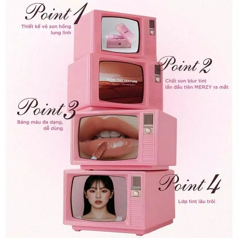 Son Kem Lì Merzy Water Fit Blur Tint 3,7g