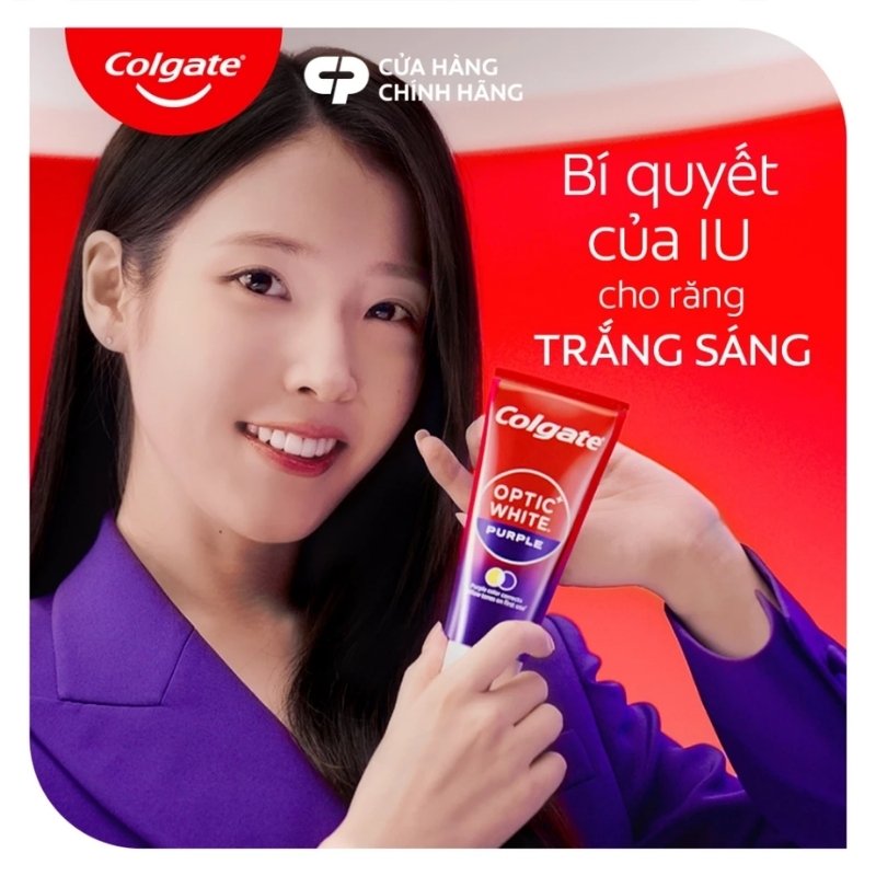 Kem Đánh Răng Công Nghệ Sắc Tím Trắng Sáng Colgate Optic White Purple