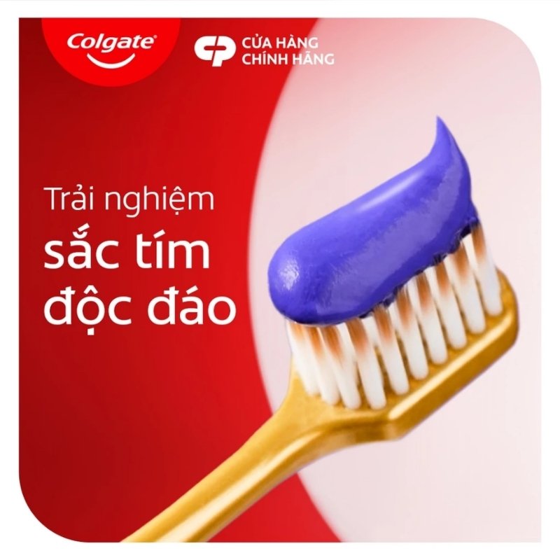 Kem Đánh Răng Công Nghệ Sắc Tím Trắng Sáng Colgate Optic White Purple