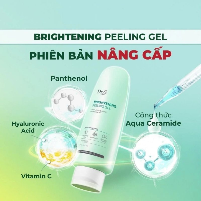 Tẩy Tế Bào Chết Dạng Gel Làm Sáng Da DR.G Brightening Peeling Gel 120g (Nhập Khẩu)