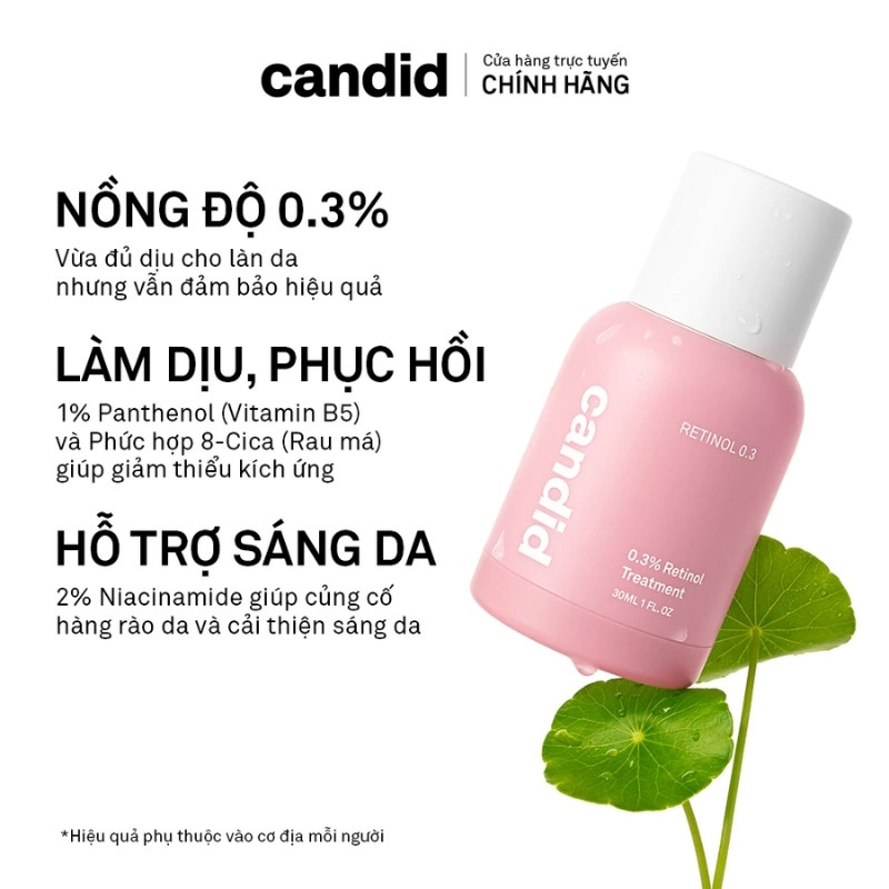 Tinh Chất Hỗ Trợ Cải Thiện Nền Da Candid Retinol Treament 30ml