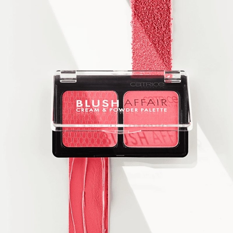 Bảng Phấn Má hồng Và Phấn Phủ Catrice Cosmetics Blush Affair Cream & Powder Palette - 010 Stunning Strawberry