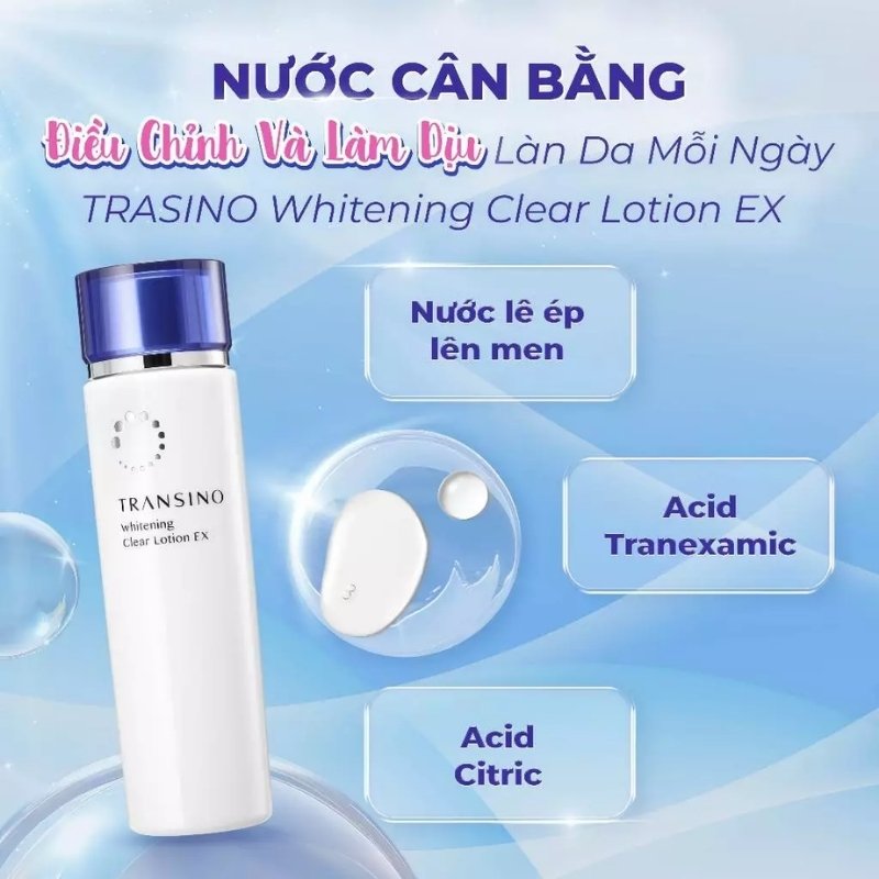 Nước Hoa Hồng Trị Nám, Dưỡng Trắng Transino Brightening Clear Lotion EX 150ml (Mẫu Mới)