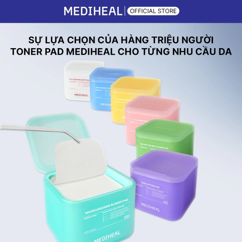 Toner Pad Mediheal 67mm Square Pad (100 Miếng)