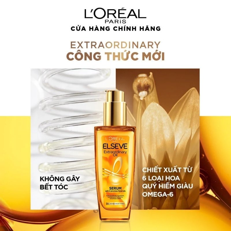 Dầu Dưỡng Tóc Tinh Dầu Hoa L'Oreal Elseve Extraodinary Oil