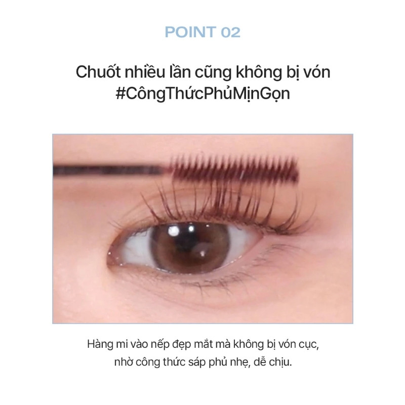 Mascara BBia Làm Cong Dài Mi Never Die Mascara Slim 3g - 01 Black Fit