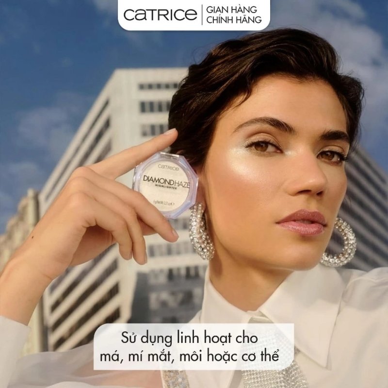 Phấn Bắt Sáng Catrice Highlighter Diamond Haze 6g - 010 Gimme Glitter