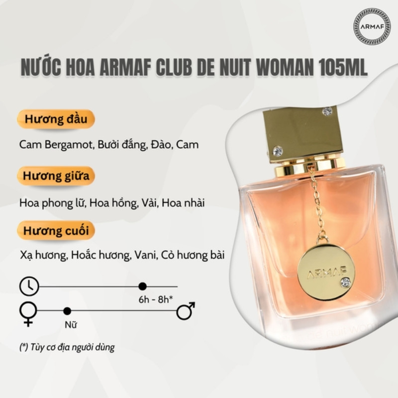 Nước Hoa Nữ Armaf Club De Nuit Woman EDP