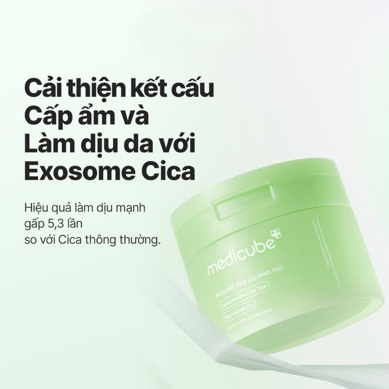Toner Pad Medicube Exosome Cica Calming 150ml (100 Miếng)