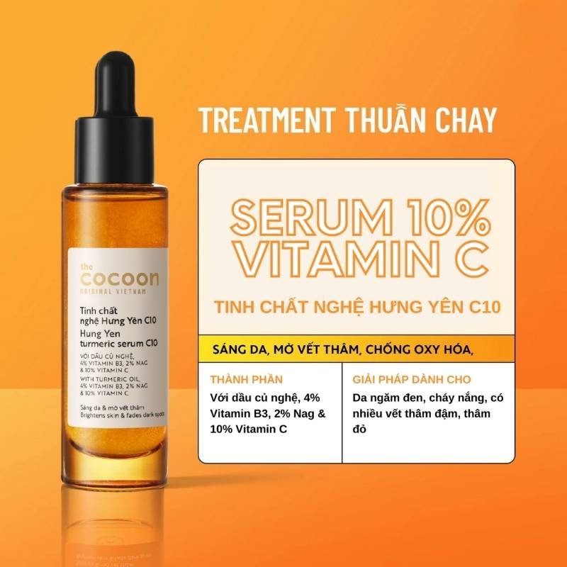 Tinh Chất Nghệ Hưng Yên Cocoon Turmeric C10 30ml (Mẫu Mới)
