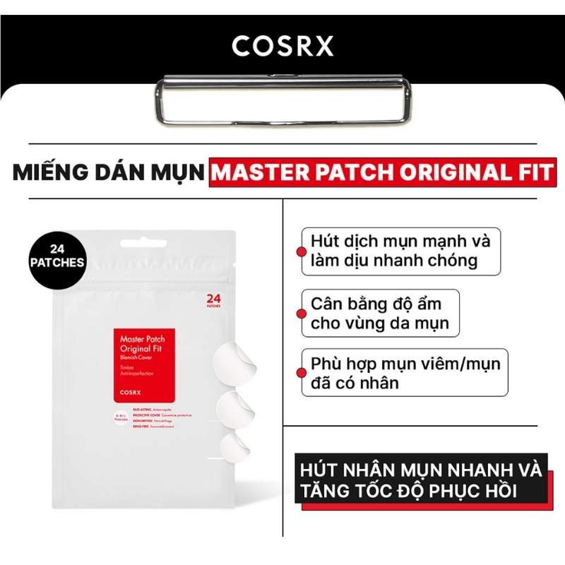 Miếng Dán Mụn Cosrx Master Patch Original Fit (24 Miếng)