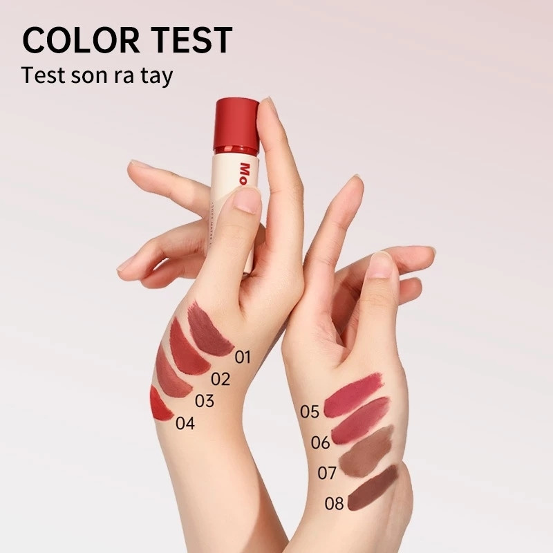 Son Kem Lâu Trôi Mooekiss Soft Matte Lip Cream Velvet 3g (Nắp Đỏ)