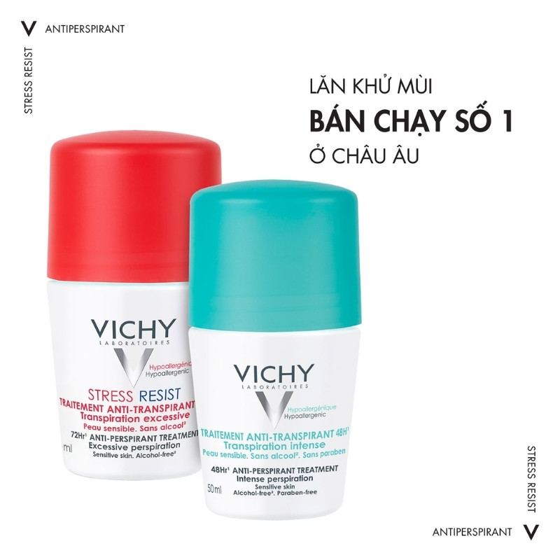 Lăn Khử Mùi Vichy Anti-Transpirant 50ml