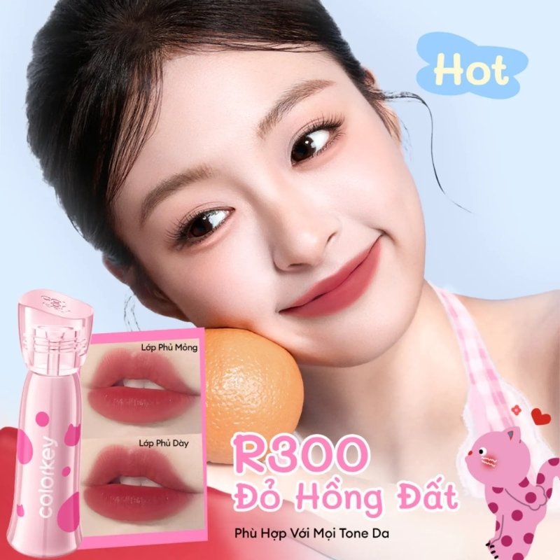 Son Kem Lì Colorkey Soft Matte Water Tint 2.5g (Version Pokky Mao)