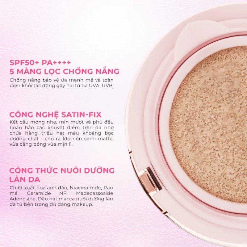 Lõi Phấn Nước Aperire Day Dream Cover 13g - 01 Rose Petal